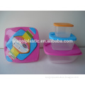 PK3 square plastic food storage container TG10789